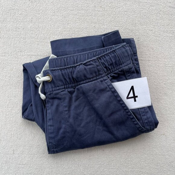 Primary Stretch Chino Drawstring Pants, "Sunwashed Navy," Size 5, GUC, Pair #4 - Picture 14 of 14
